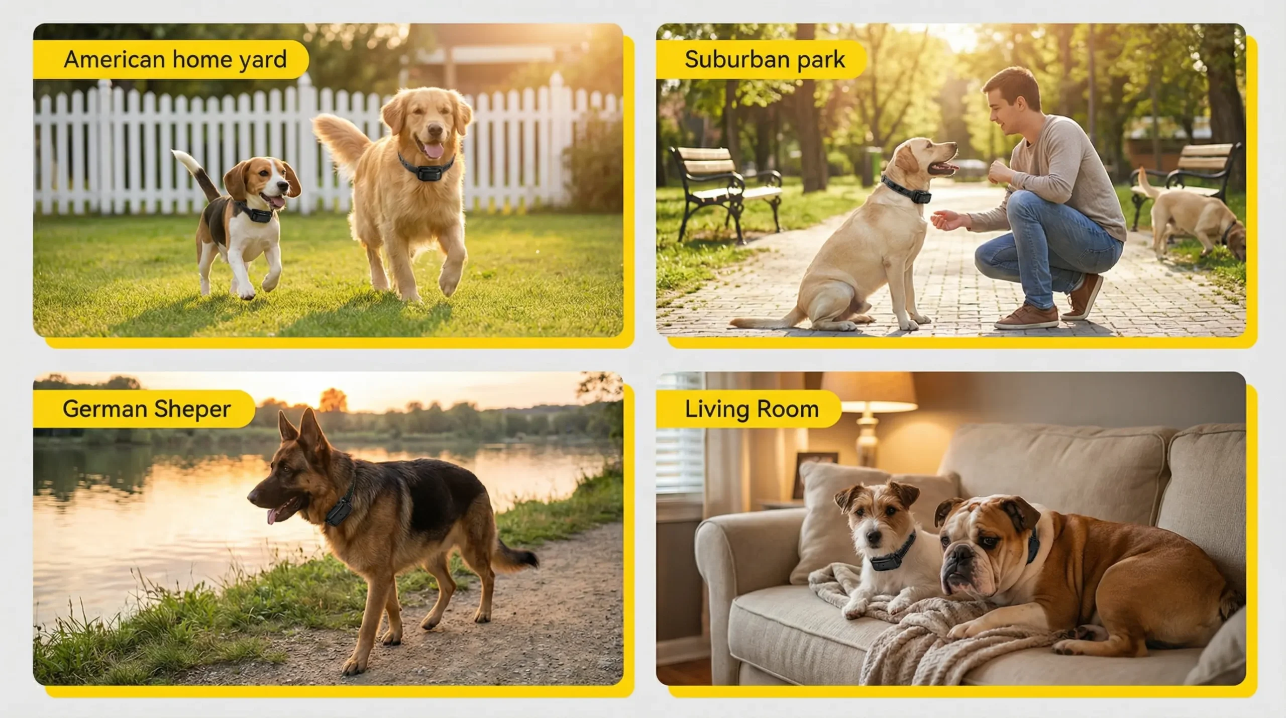 多场景图：庭院与公园使用